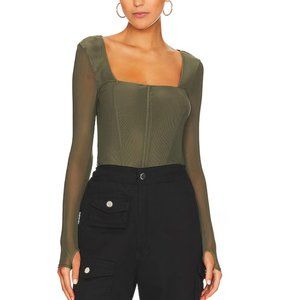 Steve Madden Hayden Top in Olive Night